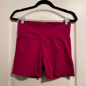 Lululemon Hot pink high waisted shorts fitness